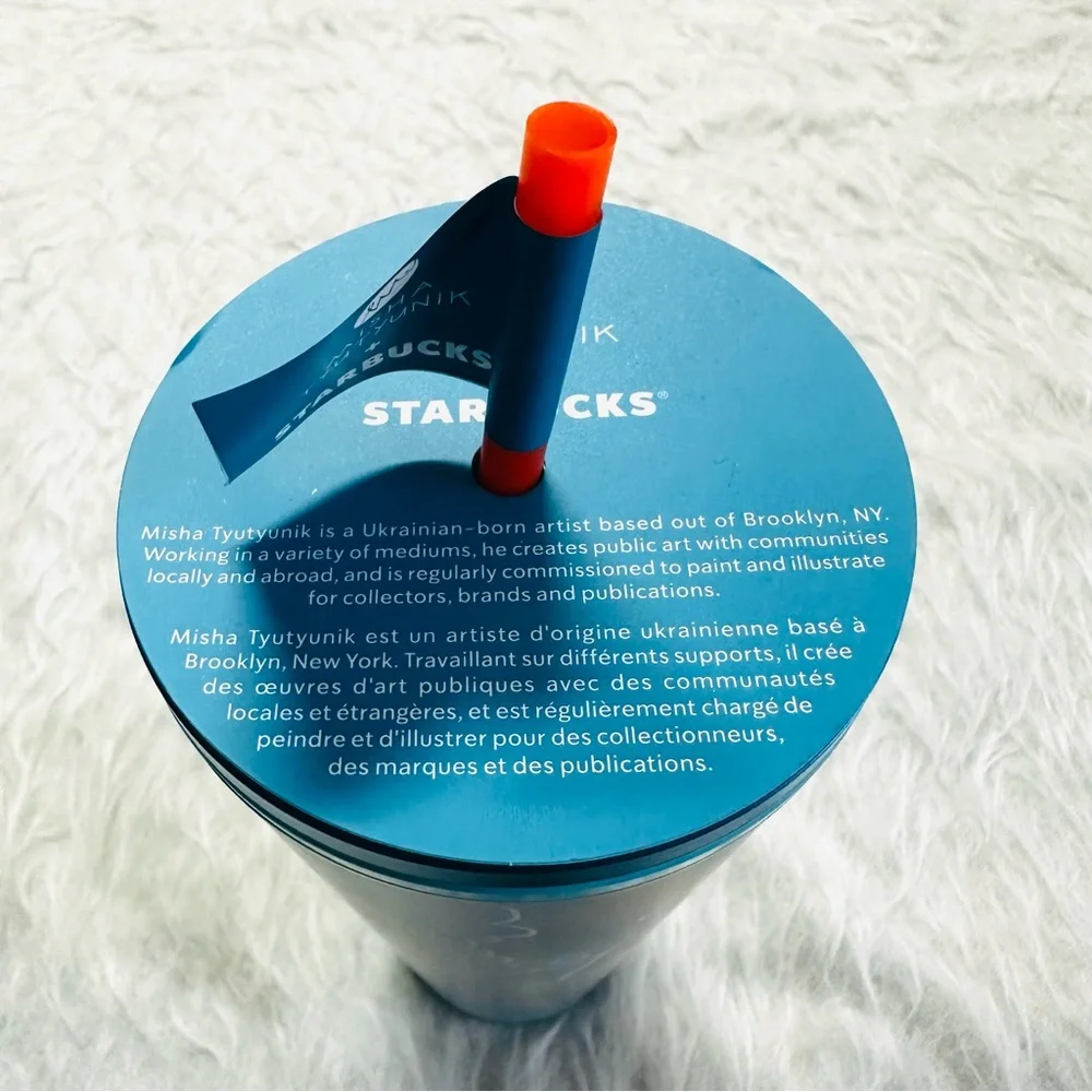 Starbucks Multicolor Tumbler with Red Straw